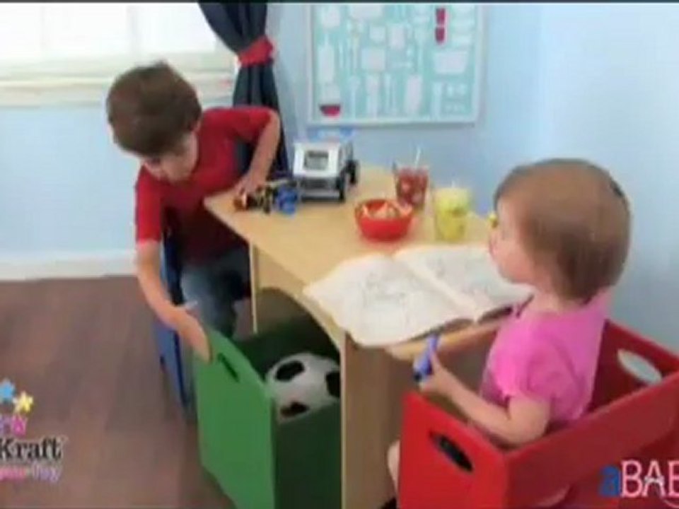 Kids Table and Bench Set - KidKraft Table with Primary Benches