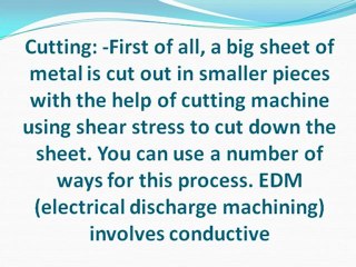 Know exactly about process of Sheet metal fabrication