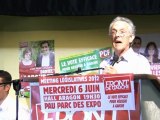 Intervention de Robert Bareille - Législatives 2012 - Pau le 6 juin 2012