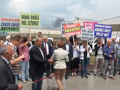 KARAYOLLARI GENEL MÜDÜRLÜĞÜ PROTESTO EDİLDİ