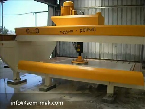 Massive Köprü Plaka Cila Makinası İzmir Naçev Mermer Som-mak Mermer Makina