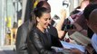 Kim Kardashian Narrowly Avoids a Wardrobe Malfunction After Leather Dress Rips