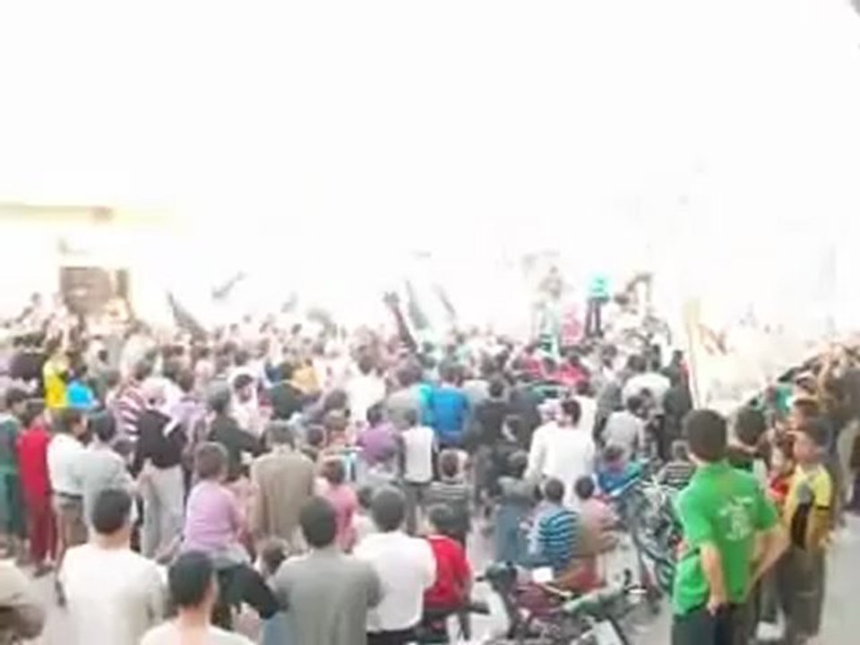 Syria فري برس حماه المحتلة مظاهرة صباحية لأحرار التوبة وجبل شحشبو الأربعاء 6 6  2012 Hama