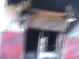 Syria فري برس حماة المحتلة كفرزيتا حرق المحال التجارية والمنازل للمواطن  6 6 2012 Hama