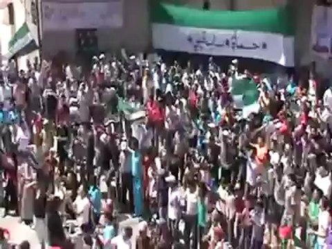 Syria فري برس حماه المحتلة باب قبلي في جمعة أطفال الحولة مشاعل النصر 01 06 2012 ج76 Hama