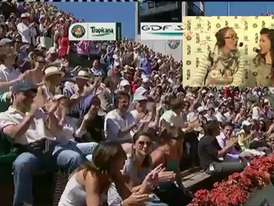 Jeudi 7 juin 2012 - Monfils vs Melzer - Lucie & Adeline