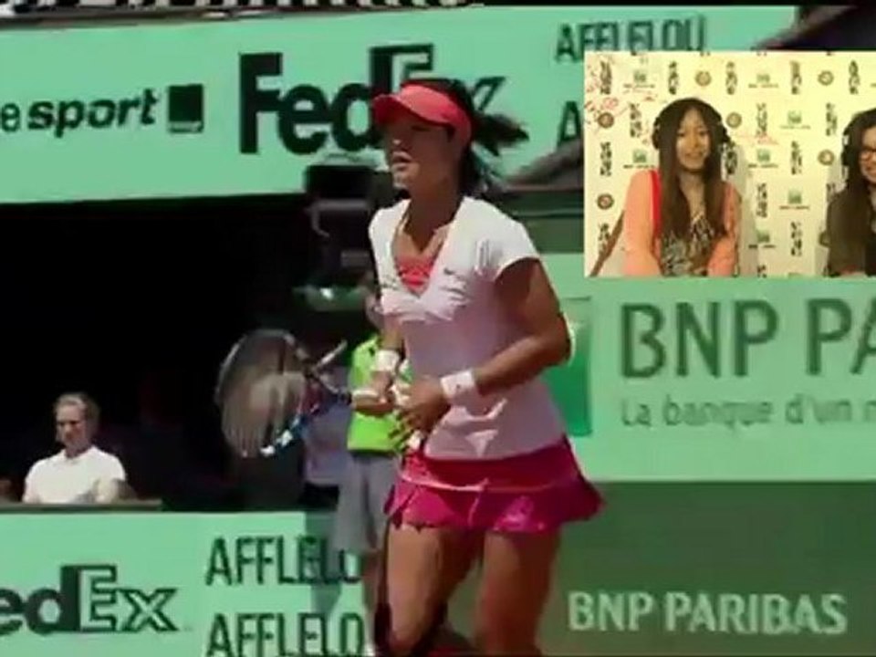 Jeudi 7 juin 2012 - Li vs Sharapova - Chao & Yang