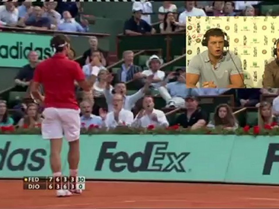 Jeudi 7 juin 2012 - Federer vs Djokovic - Cody & Caroline