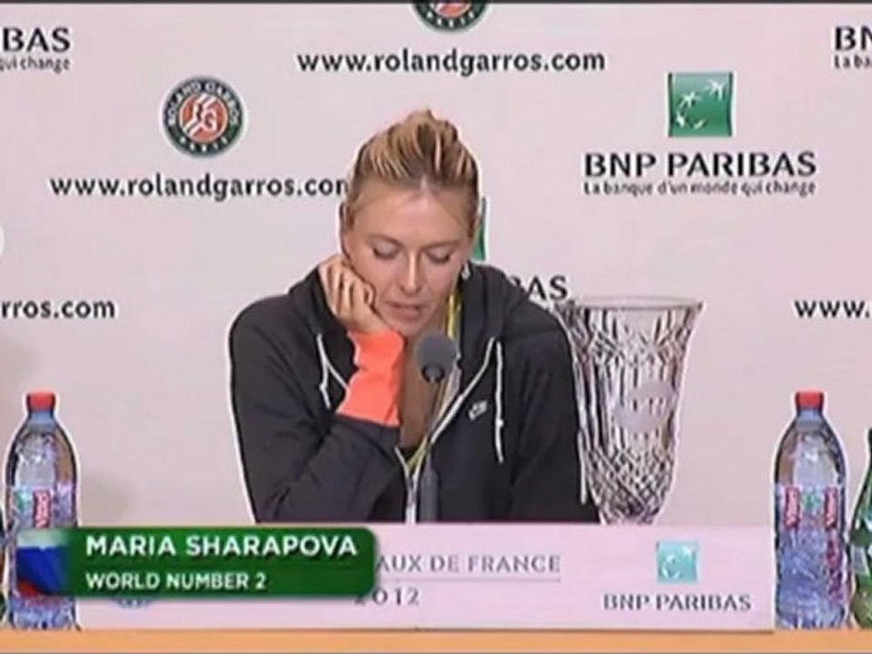 French Open: Scharapowa wieder die Nummer eins