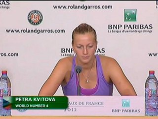 Roland Garros, ½ - Kvitova : “Je suis OK”