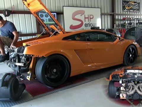 Lamborghini Gallardo Twin Turbo dyno 1450 + rwhp