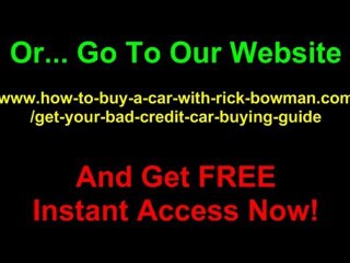 Bad Credit Car Buying  2