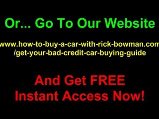 Bad Credit Car Buying 4