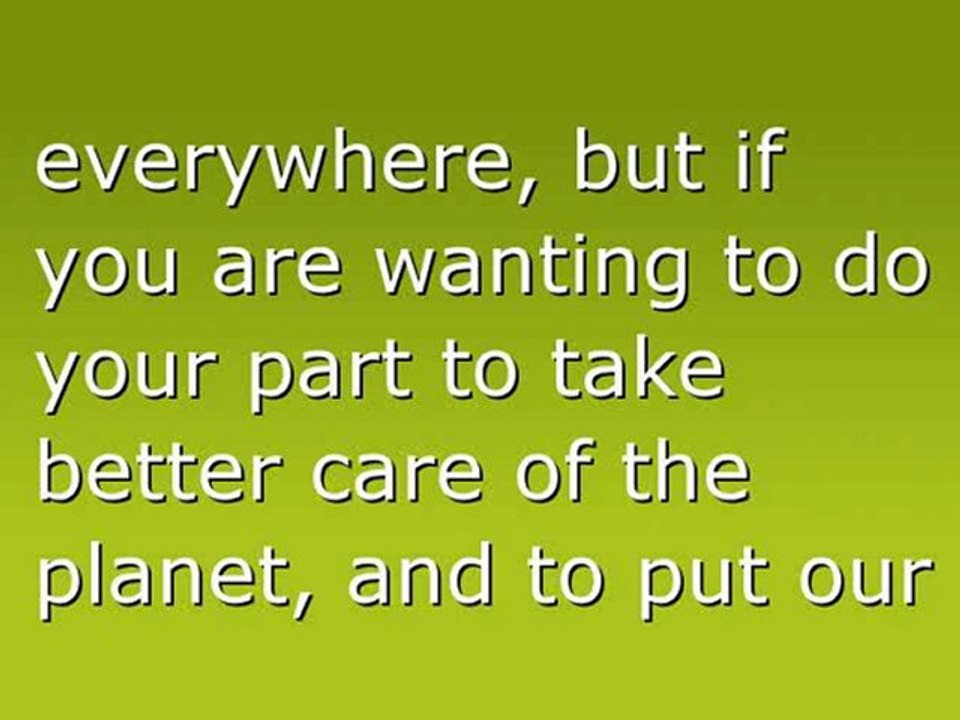 You Can Make A Difference In The Planet!