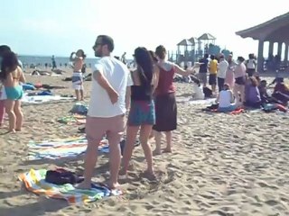 reggae party on the beach Coney Island & Crazy space shuttle