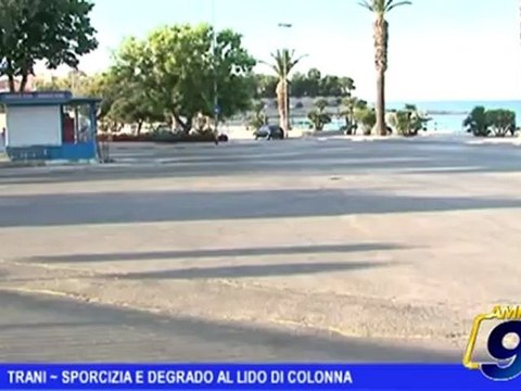 TRANI | SPORCIZIA E DEGRADO AL LIDO COLONNA