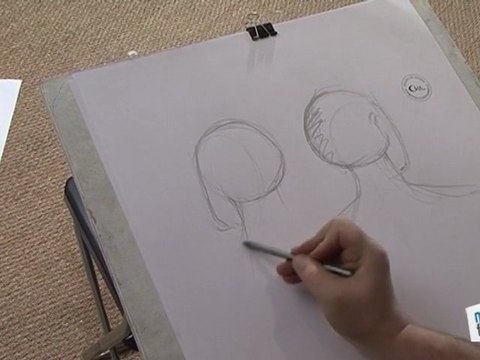Comment dessiner un visage trois quarts dos ?