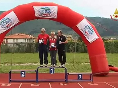 Prato - Campionato Italiano VVF di fondo su pista - Premiazione MM 60 (19.05.12)