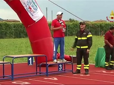 Prato - Campionato Italiano VVF di fondo su pista - Premiazione MM 55 (19.05.12)