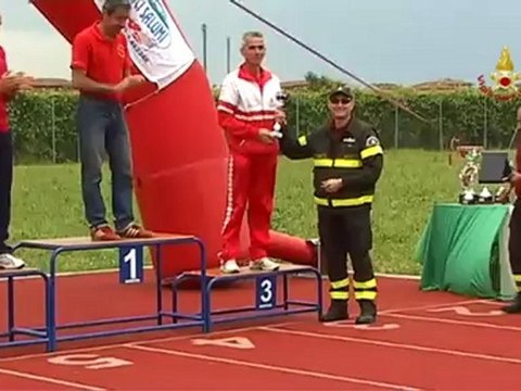 Prato - Campionato Italiano VVF di fondo su pista - Premiazione MM 50 (19.05.12)