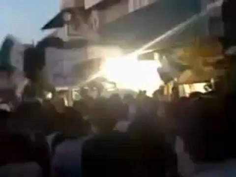 Syria فري برس حماة المحتلة حي الصابونية مظاهرة مسائية 7 6 2012 Hama