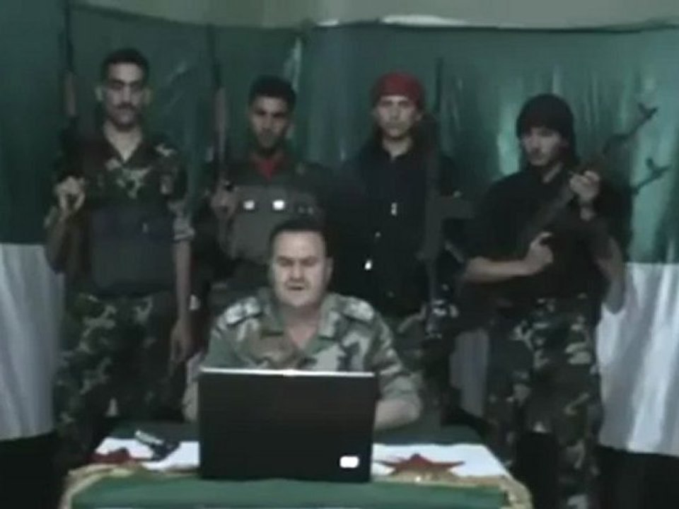 Syria فري برس انشقاق المقدم المهندس محمد أحمد المحمد  7 6 2012 Syria