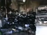 Syria فري برس  حلب الابزمو  حرق مكتبه لاحد الاهالي من قبل عصابات الاسد بالبلده 7 6 2012 Aleppo