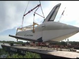 Shuttle Enterprise Arrives at Intrepid Museum in New York City