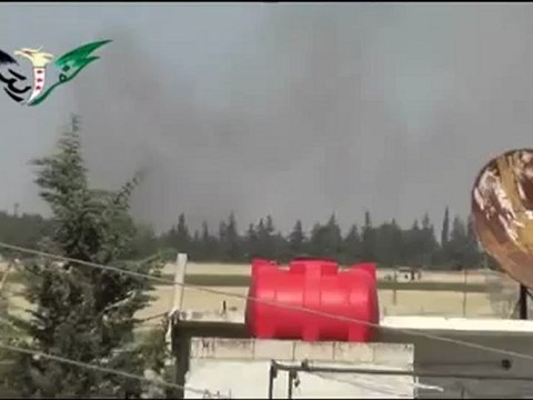 Syria فري برس حماة المحتلة كفرزيتا آثار إنفجار ضخم هز شرقي مدينة كفرزيتا 07 06 2012 Hama