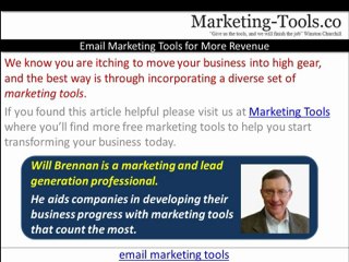 Email Marketing Tools for More Revenue