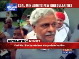 Excl: Coal Min admits few irregularities