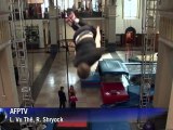 Wall trampolinists make jump from circus to extreme sport