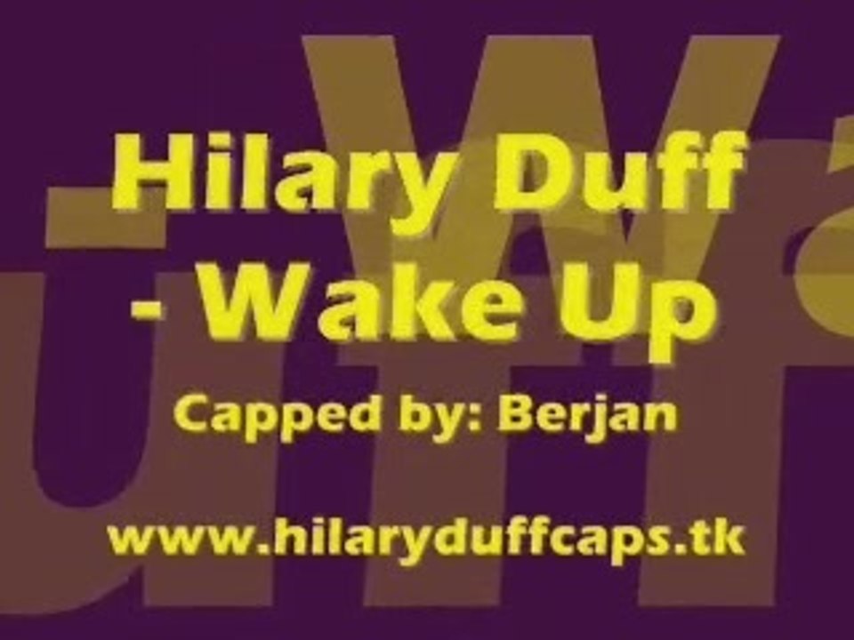 hilary duff - wake up