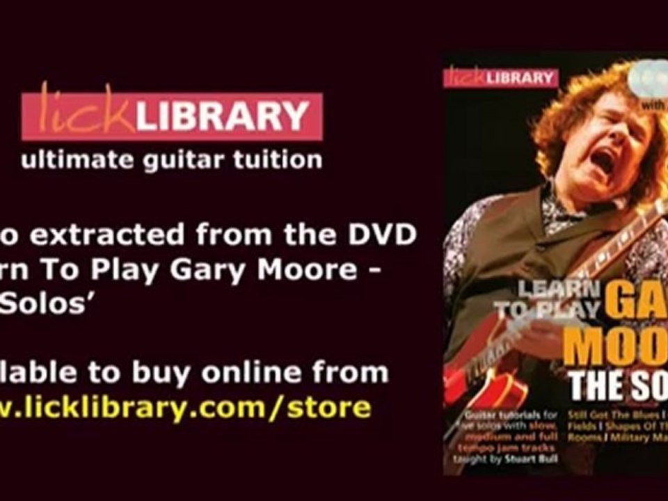 Gary Moore - Empty Rooms - Solo Performance With Stuart Bull Licklibrary - YouTube