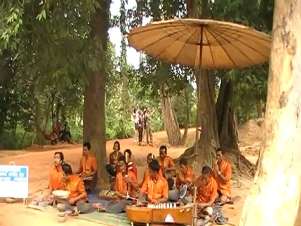 Musique traditionnelle à Angkor au Cambodge