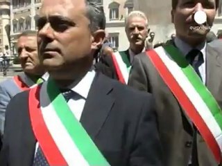 No alla discarica. Protesta a Roma