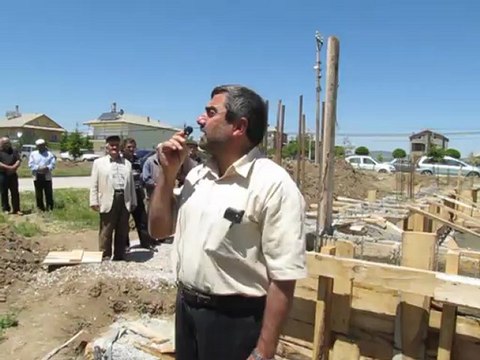 Kuran Kursu inşaatı temeli dualarla atıldı