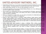 UNITED ADVISORY PARTNERS: United Advisory Partners, Inc