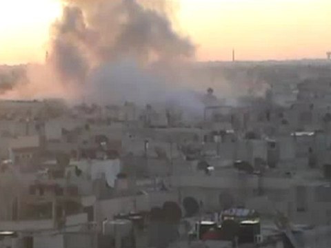 Syria فري برس حمص الخالدية هااااااام انفجار هاااائل لصاروخ 8 6 2012 Homs