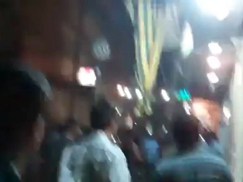 Syria فري برس حلب صلاح الدين إطلاق رصاص كثيف على المتظاهرين 7 6 2012 Aleppo