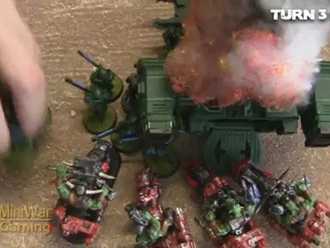 Orks vs Tau Waaagh! Battle Report Part 3/4