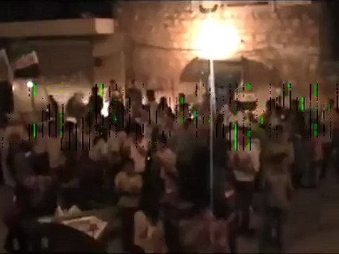 Syria فري برس حلب عندان مظاهرة مسائية لمن تبقى من اهالي المدينة ردا على مجزرة حماة 2012 6 6 1 Aleppo