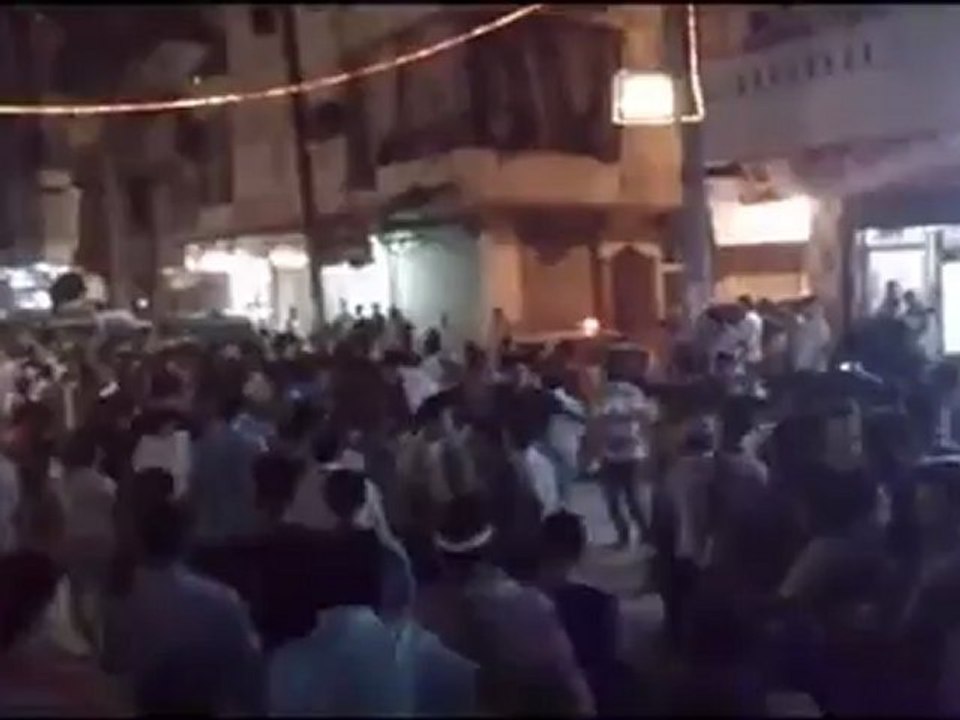 Syria فري برس  حلب صلاح الدين  حااشدة تحية أهل الشهيد عبد الحليم ترمانيني  7 6 2012 Aleppo