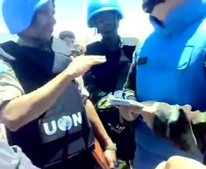 Syria فري برس  حلب حيان وصول المراقبين 7  6 2012 Aleppo