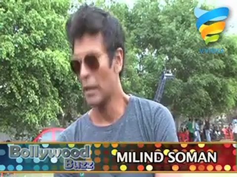 Milind Soman & Shruti Hassan @ the launch of MTV RUSH TV Show