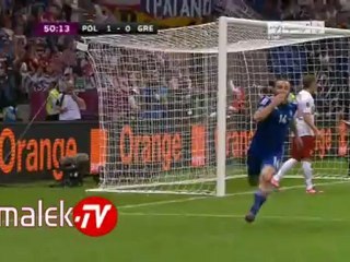 هدف تعادل اليونان فى بولندا يورو 2012