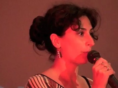 Géraldine Gay au meeting de Marie-Hélène Fabre, candidat sur la 2e circonscription de l'Aude