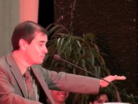 André Viola au meeting de Marie-Hélène Fabre, candidat sur la 2e circonscription de l'Aude