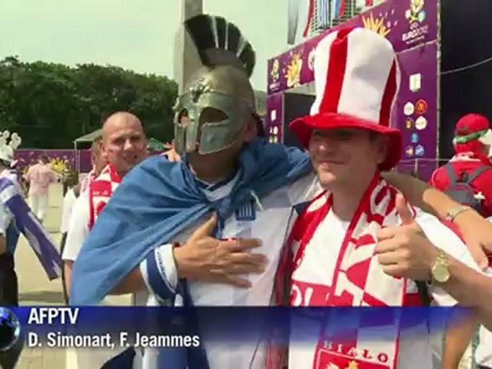 Euro: ambiance à Varsovie avant le match Pologne-Grèce