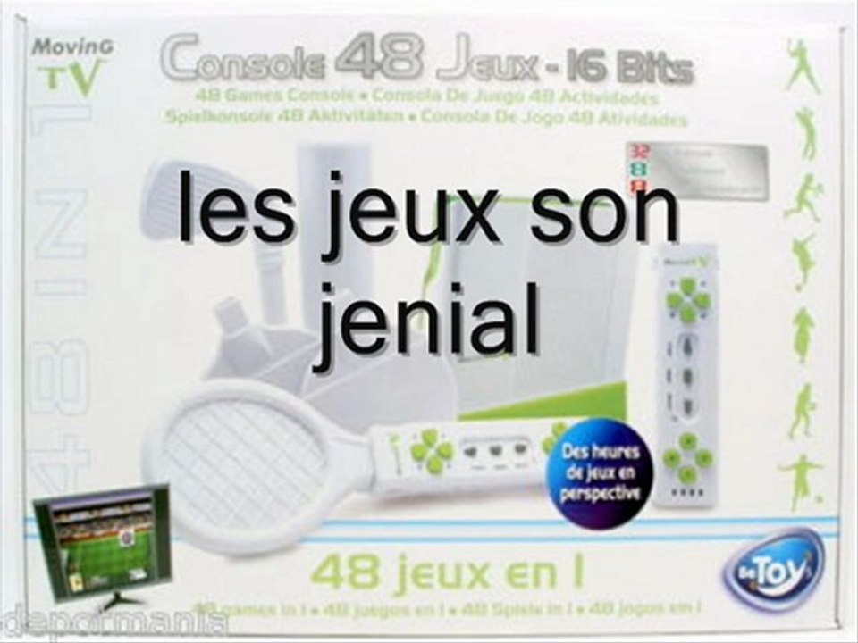 moving tv console 48 jeux 16 bits  super sete console par kityty